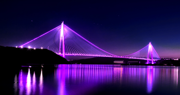 Yavuz Sultan Selim Köprüsü epilepsi farkındalığı için mor ışıklandırıldı